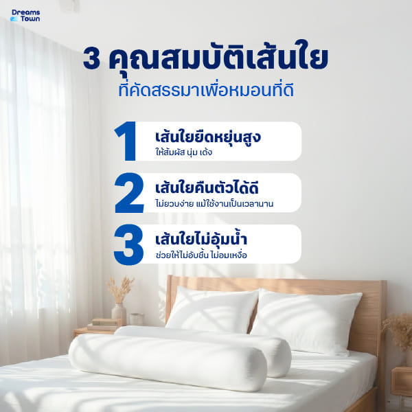 เซ็ตหมอน+หมอนข้างโพลีเอสเตอร์ DREAMSTOWN_1